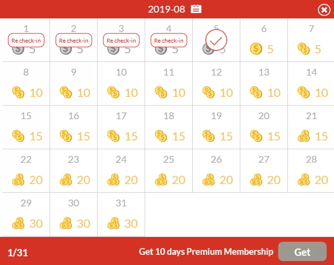 Coinbulb Daily rewards