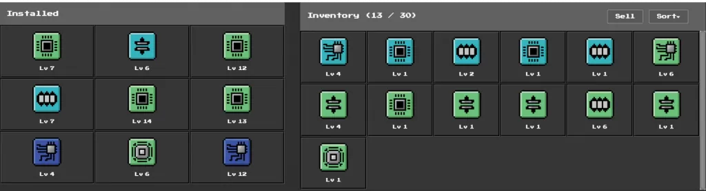 Screenshot of febbit's chips